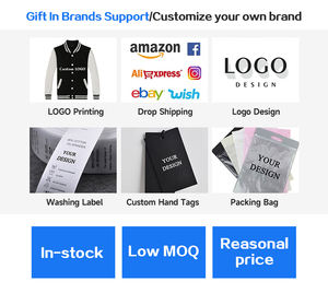 500G Terry broderie personnalisée vestes universitaires fabricant de vêtements vestes de baseball vierges décontractées pour hommes - Product Image 6