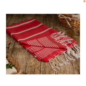 ผ้าขนหนูชายหาดผ้าฝ้ายเนื้อนุ่มแบบตุรกีผ้าขนหนูชายหาดสำหรับกอล์ฟรีไซเคิลขายส่งจากอินเดีย - Product Image 1