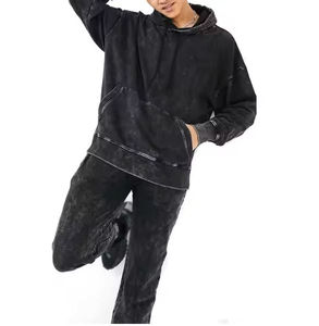 Chándal Deportivo para Hombre, Estilo Lavado Ácido, Manga Larga, Ajuste Cómodo, Producto de Alta Demanda 2026, Etiqueta Privada Personalizada - Product Image 1