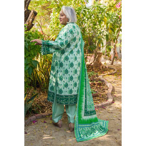 Conjunto de traje de 3 piezas estampado para mujer con dupatta, colección CL-62020 B - Product Image 5