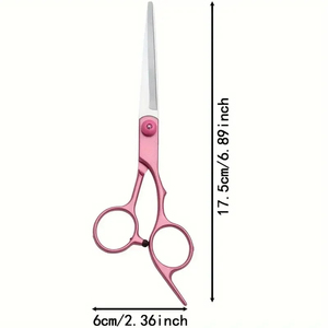 Ciseaux de barbier professionnels en acier inoxydable, lame courbée, pour droitiers, pour une coupe de cheveux de qualité salon et un glissement fluide - Product Image 6