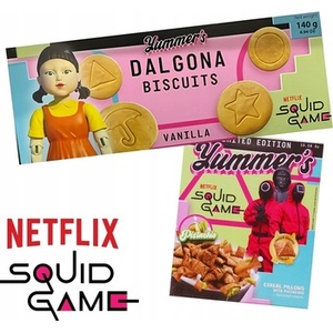 Yummers Squid Game Candy Dalgona <b>Vanilla</b> Biscuits 140g Korean Style Snack Wholesale Price Best Quality Hot Selling Factory - Product Image 3
