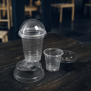 Vasos Desechables Transparentes de Plástico PP Ecológico de Pared Simple con Tapas de 95 mm de Diámetro para Café Frío y Bebidas al por Mayor - Product Image 4