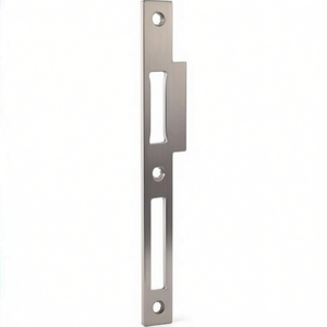 Rounded Stainless Steel Strike Plate B9000 24x216mm DIN Right BKS <b>Lock</b> & <b>Key</b> Parts - Product Image 3
