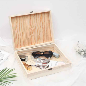 Best Nautical Style Wooden Pine <b>Jewelry</b> Storage <b>Box</b> 12\" X 9\" X 3.35\" <b>Hinged</b> Lid Home Decorative Item Crafts Storage - Product Image 4