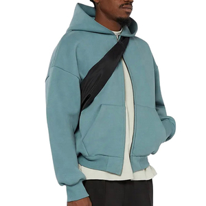 Nuevo Diseño de Invierno para Hombre, Sudadera Universitaria con Cremallera, Bordada e Impresa, de Alta Calidad, Hecha a Medida, 100% Algodón, Tejido Sólido con Forro - Product Image 3