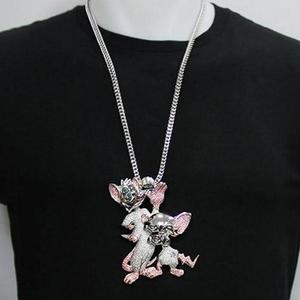 Colgante de Oro Amarillo de 18K con Moissanita de 3 Quilates, Estilo Hip Hop, 'El Cerebro', Dibujos Animados, Religioso, para Niños - Product Image 1