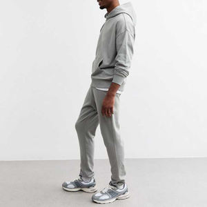 Vente chaude Sweat-shirts personnalisés pour hommes surdimensionnés en coton et polyester mélangés 340GSM Polaire Pull à capuche Impression en relief Broderie 3D Écologique - Product Image 3