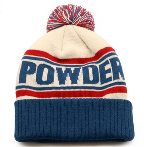 Chapeau d'hiver en cachemire de créateur surdimensionné et personnalisé Bonnet en tricot Skullie Pom Pom imprimé écologique Affaires de plage - Product Image 3