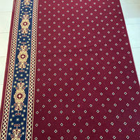 Tapis de prière Adiva pour mosquée, moderne, floral, tissé à la machine, à poils longs, rembourré, avec support en jute, fabriqué à Gaziantep, en polyester