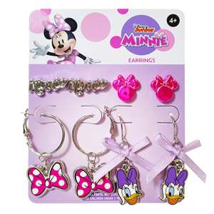 Juego de 4 Aretes Hipoalergénicos de Mickey y Minnie Mouse para Niños, Fans y Coleccionistas - Product Image 5