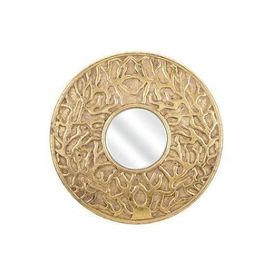 Marco de Espejo de Pared de Aluminio Pulido con Acabado Níquel, Diseño Redondo, Tamaño Grande, para el Estilo de su Hogar - Product Image 2