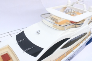 Productos Populares |   Yate a Motor Azimut 82 | Barco de Madera Hecho a Mano para Decoración del Hogar de Estilo Náutico - Product Image 3