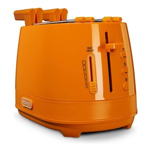 เครื่องปิ้งขนมปังเดอลองกี้ 550W สีส้ม 2 ช่อง พร้อมคีมสำหรับใช้ในครัว - Product Image 1