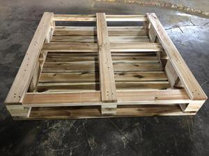 Palé de madera dura con tratamiento térmico de 1300x1100mm para carga de contenedores y logística de envío de exportación - Product Image 5