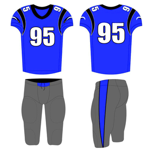 Tenues de football américain personnalisables - 100% polyester, impression par transfert thermique, séchage rapide, nom de l'équipe, logo, positions personnalisés - Product Image 5
