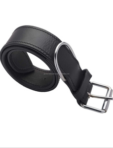 Collar de perro con cuentas de cuero personalizado con relleno suave y costuras duraderas herrajes de níquel libres de óxido ajustables - Product Image 6