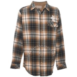 Camisa de franela a cuadros extra suave con dos bolsillos Ropa de algodón de invierno con franela cepillada - Product Image 1