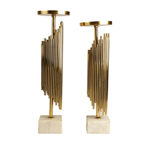 Portavelas de metal hecho a mano de primera calidad para decoración del hogar sala de estar mesa de comedor centro de mesa - Product Image 5