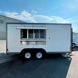 Camión de comida móvil de nuevo diseño asequible 2022 listo para entrega en todo el mundo remolque de carrito de café con equipo completo a la venta - Product Image 4