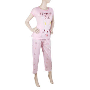 Ensemble de nuit 2 pièces pour femme - Rose - Product Image 1