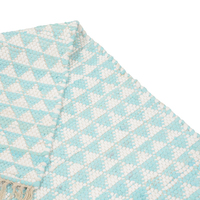 Nordic Style Quaste Baumwolle Chindi Rag Teppich Streifen Muster Hand gewebter Teppich Wasch barer Baumwoll teppich für Halle Wohnzimmer Küche Be