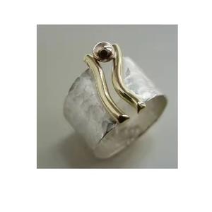 Anneaux de serviette en argent Porte-serviettes en fer cercle de serviette de Noël pour la fête des paramètres de table - Product Image 1