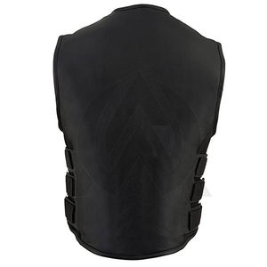 Chaleco de Motocicleta de Cuero Genuino de Vaca de Primera Calidad, Transpirable, Resistente al Viento, Impermeable, Talla Grande, Anti-UV, para Todas las Estaciones, 300g - Product Image 3