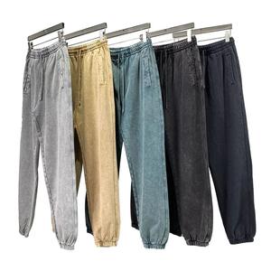 Pantalon personnalisé coupe ample en polyester Pantalon de jogging empilé Pantalon de survêtement pour hommes Baggy Straight Stripe Pantalon de survêtement évasé à jambes larges pour hommes - Product Image 6