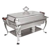 Plats de service en acier inoxydable poli de luxe pour la restauration, les mariages et les restaurants, capacité personnalisée, taille et logo personnalisables