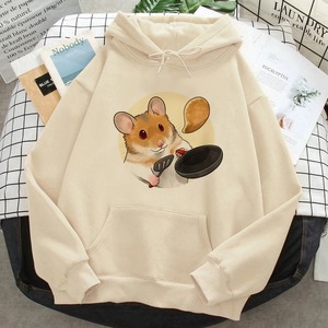 Uso al aire libre cómodo pulóver mujeres sudaderas con capucha mujeres gráfico Kawaii Anime Fleece Pulls suéter mujeres ropa gótica - Product Image 2