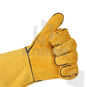 Pakistan Made Leather Welding Gloves Direct Manufacturer Price & <b>Bulk</b> Orders Available From Pakistan - Product Image 3