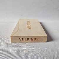 Gravure au laser Logo Base en bois massif Plate-forme d'affichage Panneau de signalisation Rectangulaire Pin Bloc de bois Risers d'affichage pour l'artisanat d'art au détail