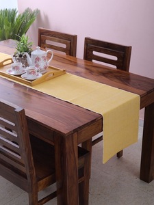 Mantel Individual y corredor de mesa de costilla de algodón 100%, manteles individuales de lino con patrón cuadrado sólido moderno de lujo para el hogar, hoteles, bodas - Product Image 2