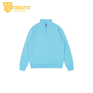 เสื้อสเวตเตอร์มีฮู้ดสำหรับผู้ชายเสื้อสเวตเชิ้ตแบบมีซิปครึ่งคอแบบรูดซิปออกแบบได้ตามต้องการจากโรงงาน - Product Image 6