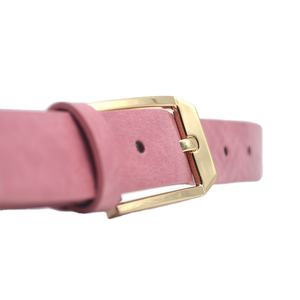 Cinturón Beige de Diseño Nuevo al por Mayor para Mujer con Logotipo Personalizado, Cinturón Suave para Dama con Hebilla Dorada de Una Sola Aguja - Product Image 6