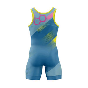 Wholesale Wrestling <b>Singlet</b> Custom New Arrival Sublimation Spandex Wrestling Wear <b>Mens</b> Wrestling <b>Singlet</b> for Sales - Product Image 5