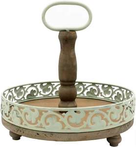 Soporte multifuncional de madera para pasteles de Metal, decoración única para el hogar para presentaciones de comida personalizadas - Product Image 1