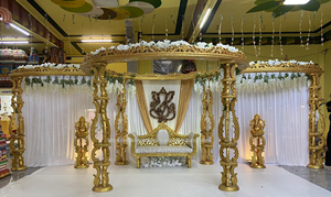 Mandap de Fibra Moderno Personalizado para Bodas Hindúes con Diseño de Elefante, Exportaciones DST Alemania, Fábrica de Mandaps para Múltiples Eventos, Australia - Product Image 3