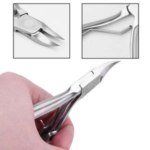 Pinzas profesionales para cutículas de acero inoxidable Pinzas para quitar la piel muerta de acero inoxidable - Product Image 6