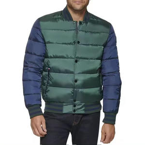 Veste à boutons avec logo personnalisé, légère, chaude, vêtements d'extérieur d'hiver, veste d'hiver pour hommes, logo brodé, veste à bulles pour hommes - Product Image 6