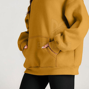Sudadera con Capucha de Algodón para Mujer, Estilo Holgado, para Invierno, con Logotipo Personalizado, Ecológica y Transpirable, Servicio OEM Disponible - Product Image 5