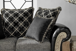 Sofá de madera marrón oscuro para sala de estar, tapizado a mano, estilo salón y oficina, dos plazas, teca - Product Image 2