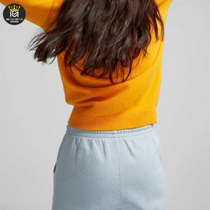 Pantalons de survêtement pour femmes en toile épaisse, pantalons de jogging chauds d'hiver, taille mi-haute, devant plat, design élégant, 100% coton, approvisionnement direct d'usine - Product Image 5