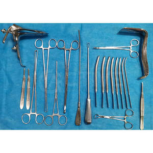 Juego de curetaje ginecológico equipado con portaagujas para uso profesional en hospitales juego de curetaje ginecológico - Product Image 3