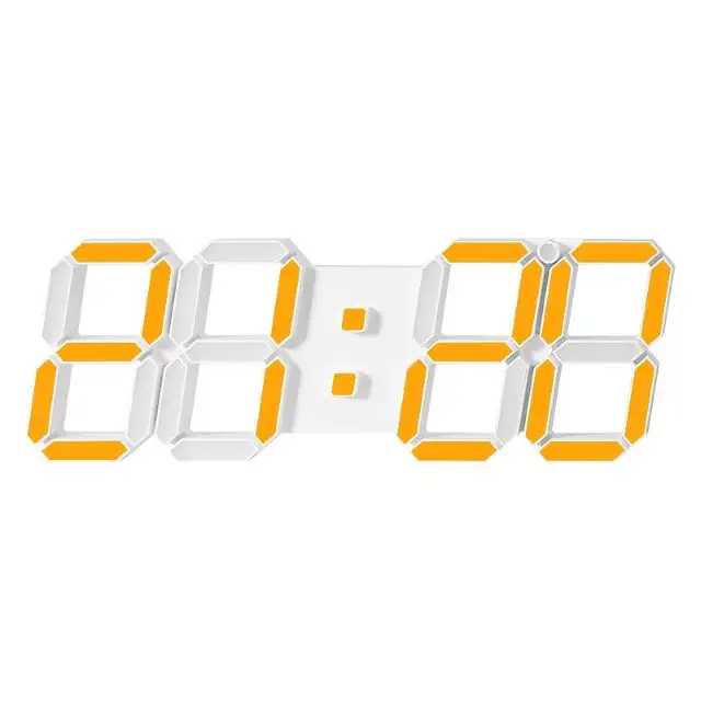 Digitale Wand-LED-Uhr in großer Größe mit Fernbedienung, multifunktion aler 3D-LED-Uhr mit Timer-Kalender, Datum und Temperatur