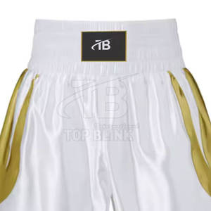 Pantalones cortos de lucha con estampado de logotipo 2025 para entrenamiento de MMA y boxeo Cintura elástica deportiva 100% Poliéster Cintura media Pantalones cortos estampados sólidos - Product Image 5