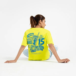 เสื้อยืดคอตตอนไซส์ XL ของผู้หญิงปักลายแห้งระบายอากาศได้ดีคอเสื้อทรงสลิมฟิตลำลองโลโก้ขายดี - Product Image 3