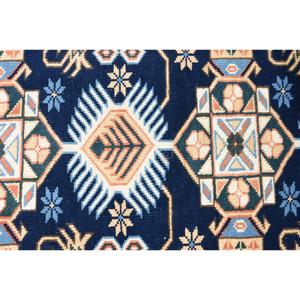 Alfombra Vintage de 1.7x3.1 pies, Alfombra Turca Pequeña, Alfombra Marroquí Azul - Product Image 4