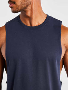 Logotipo personalizado Impresión digital Streetwear Ropa Sin mangas de peso pesado de alta calidad En blanco Casual camisetas sin mangas para los hombres - Product Image 6